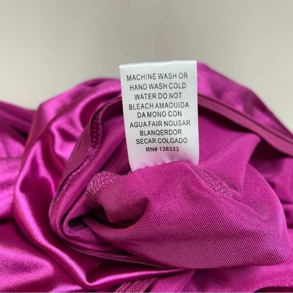 Kript Barbie Things Satin Vibrant Pink Cutout Dress - Picture 10 of 10